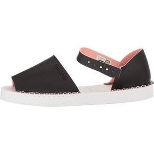 Havaianas Womens Flatform Espadrille Sandals Black Pink Size 8 Style 4139290